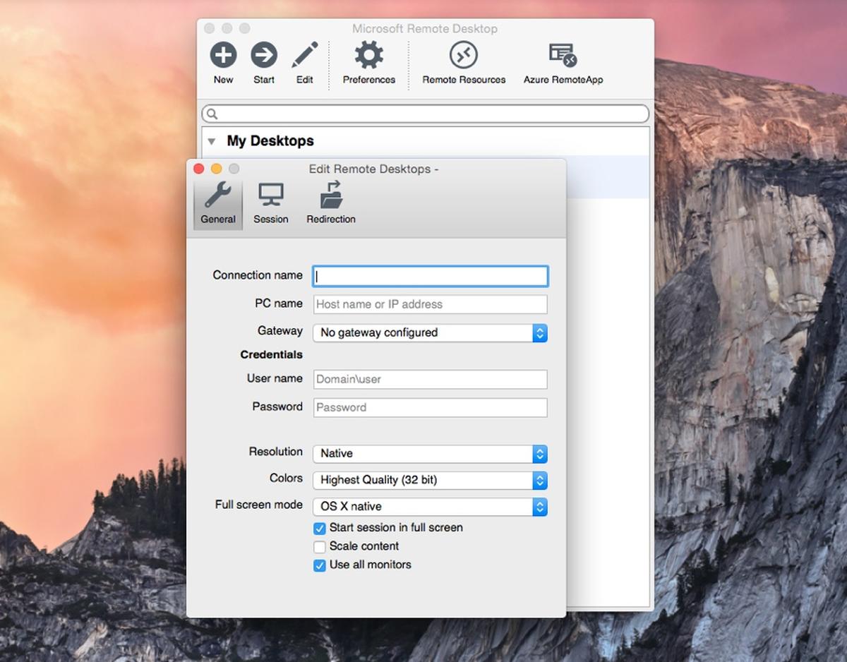 Remote desktop Mac