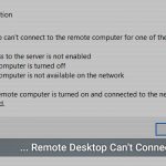 دلایل نمایش خطا Remote Desktop Can’t Connect …