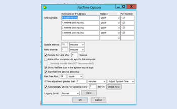 آموزش نرم افزار NetTime برای تنظیم زمان ویندوز با کارگزاری