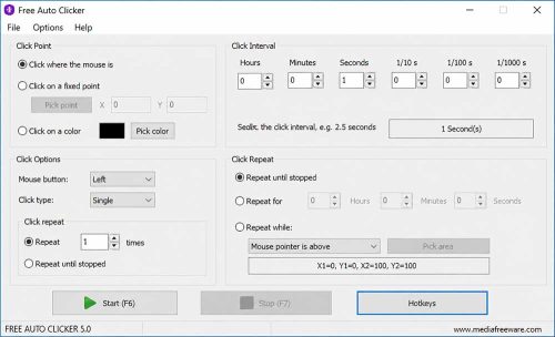 نرم افزار Free Auto Clicker